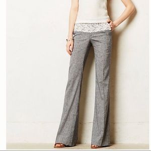 Anthropologie elevenses laced pants